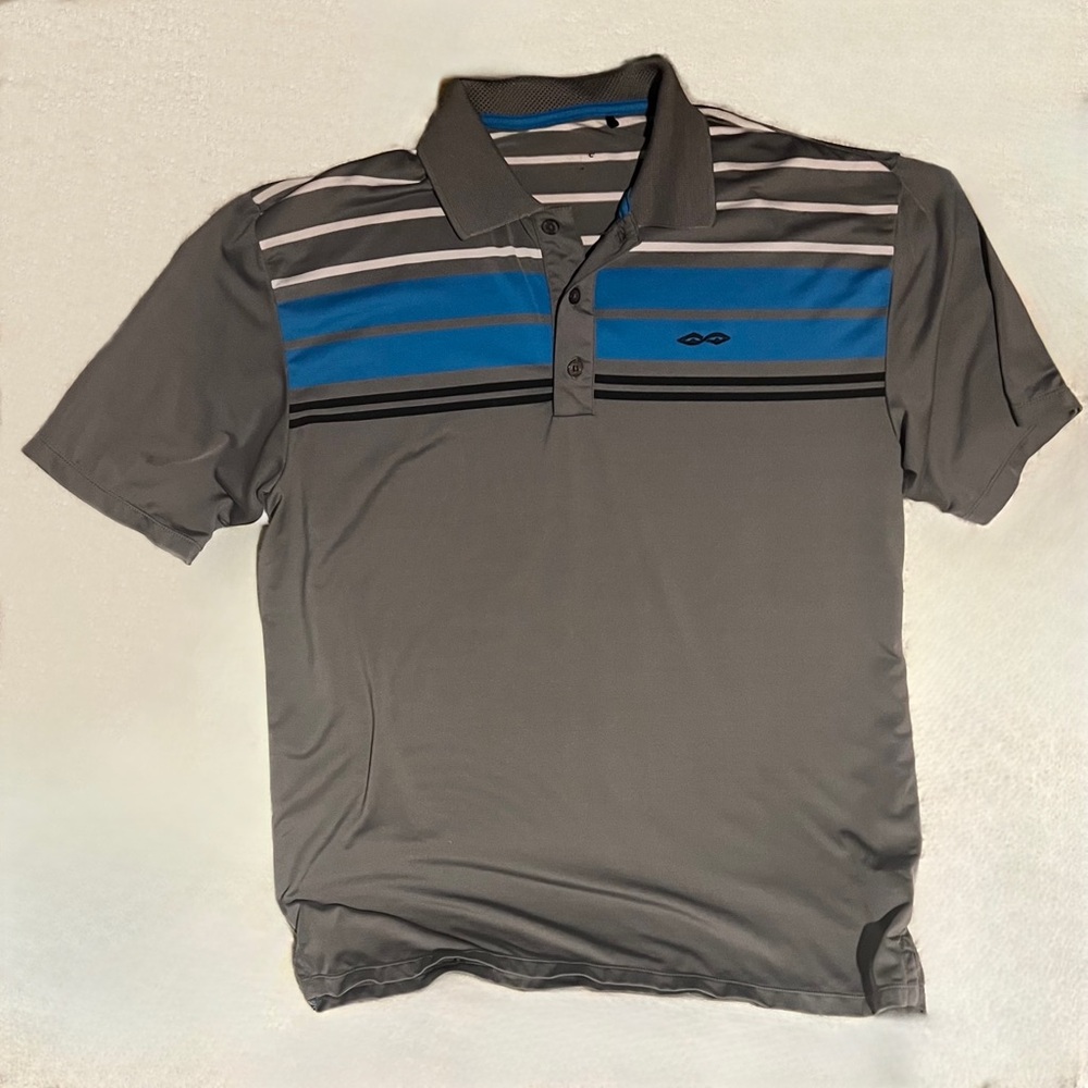 Snake Eyes Mens Gray Golf Polo Size Large